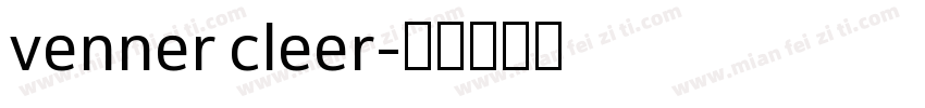 venner cleer字体转换